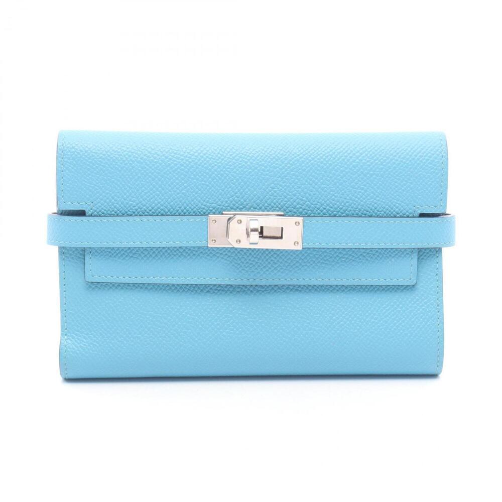 Hermes Kelly Wallet Medium Verso Tri-fold Wallet, Veau Epsom Leather, Women's...